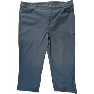 Eddie Bauer Women’s Capri Pants Size 14 Blue Drawstring Lightweight Travel
